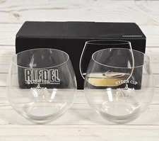RIEDEL O WINE TUMBLER 2008 RYDER CUP VALHALLA ETCHED STEMLESS CHARDONNAY GLASSES