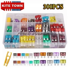 300Pcs Car Blade Fuse Assortment Assorted Kit Blade Set Auto Truck Automotive