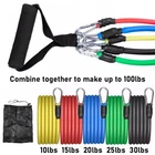 Resistance Bands Workout Set Exercise CrossFit Fitness Yoga Training Tubes 11PCS