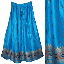 3X To 6X Plus Size Indian Maxi Long Skirt For Women Gypsy Boho Ethnic Hippie D59