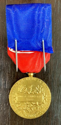 Médaille d'honneur du travail et de la sécurité sociale - VERMEIL - Borrel - Picture 2 of 2
