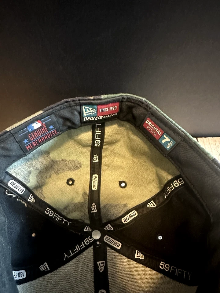 New York Yankees Fitted Camo Camouflage Hat /New Era 59 Fifty Size 7 5/8 MLB - Image 3 of 3