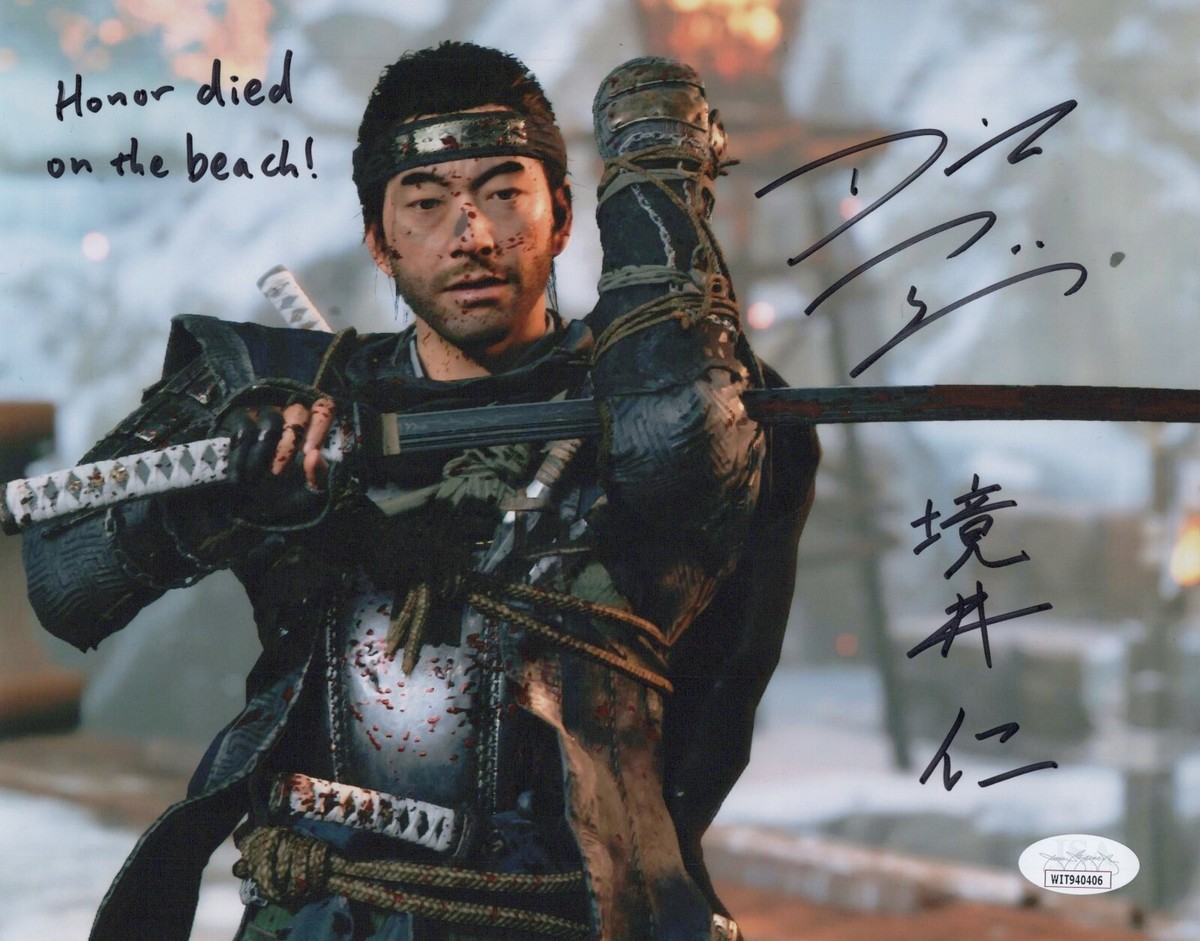 DAISUKE TSUJI Signed GHOST OF TSUSHIMA JIN SAKAI 8x10 Photo