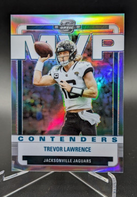 TREVOR LAWRENCE Contenders Optic SILVER Prizm MVP Jaguars PLUS Free silver Prizm