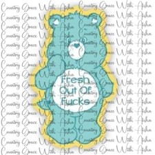 Sublimation Print Transfer Bear Sarcastic Ready to Press Paper Ink Heat Transfer