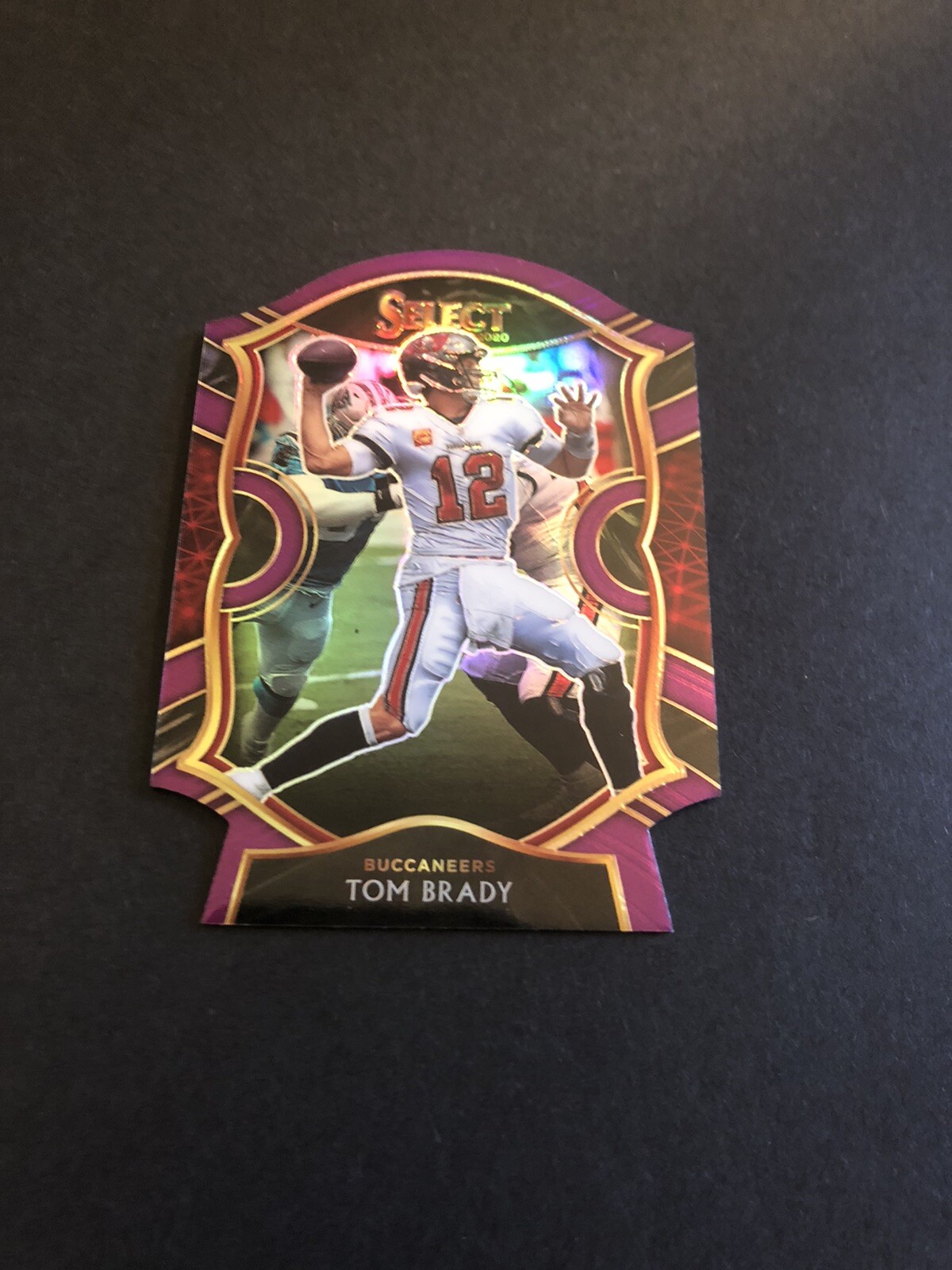 2020 SELECT TOM BRADY PURPLE DIE-CUT PRIZM CONCOURSE LEVEL MEGA BOX EXCLUSIVE SP