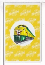 Single Railroad Playing Card "Chicago, Northwestern, CNW-8d" Bollhagen Book