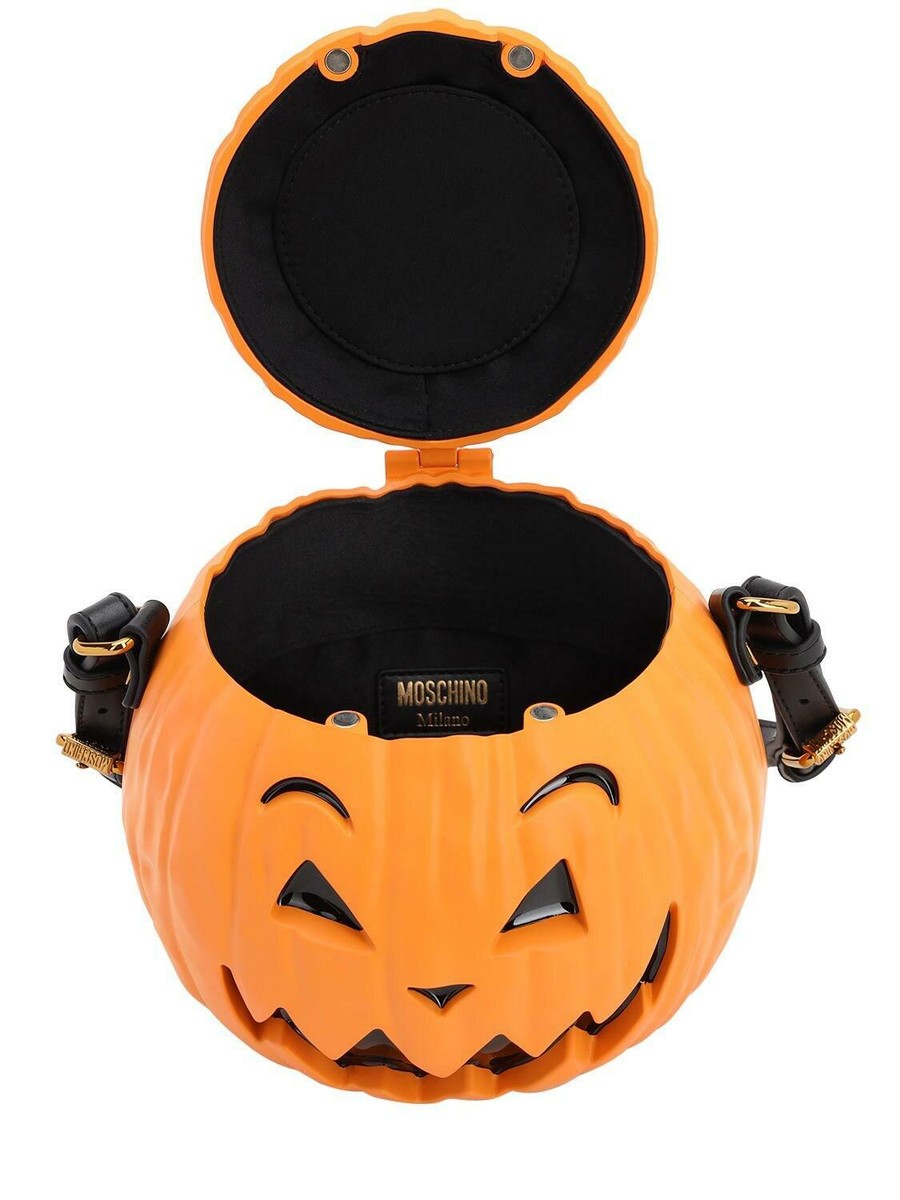 【COSMOSS】WRINKLE PUMPKIN HANDLE BAG 3Colors 🎃 SS20 Moschino Couture Jeremy Scott PUMPKIN TOP HANDLE