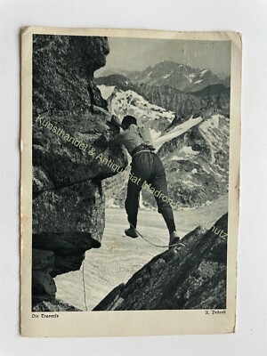 Postcard Mountaineering Sport Climbing 1938