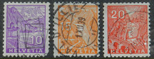 Switzerland 1934 3 values to 20c SG 352/4 Used cat £7