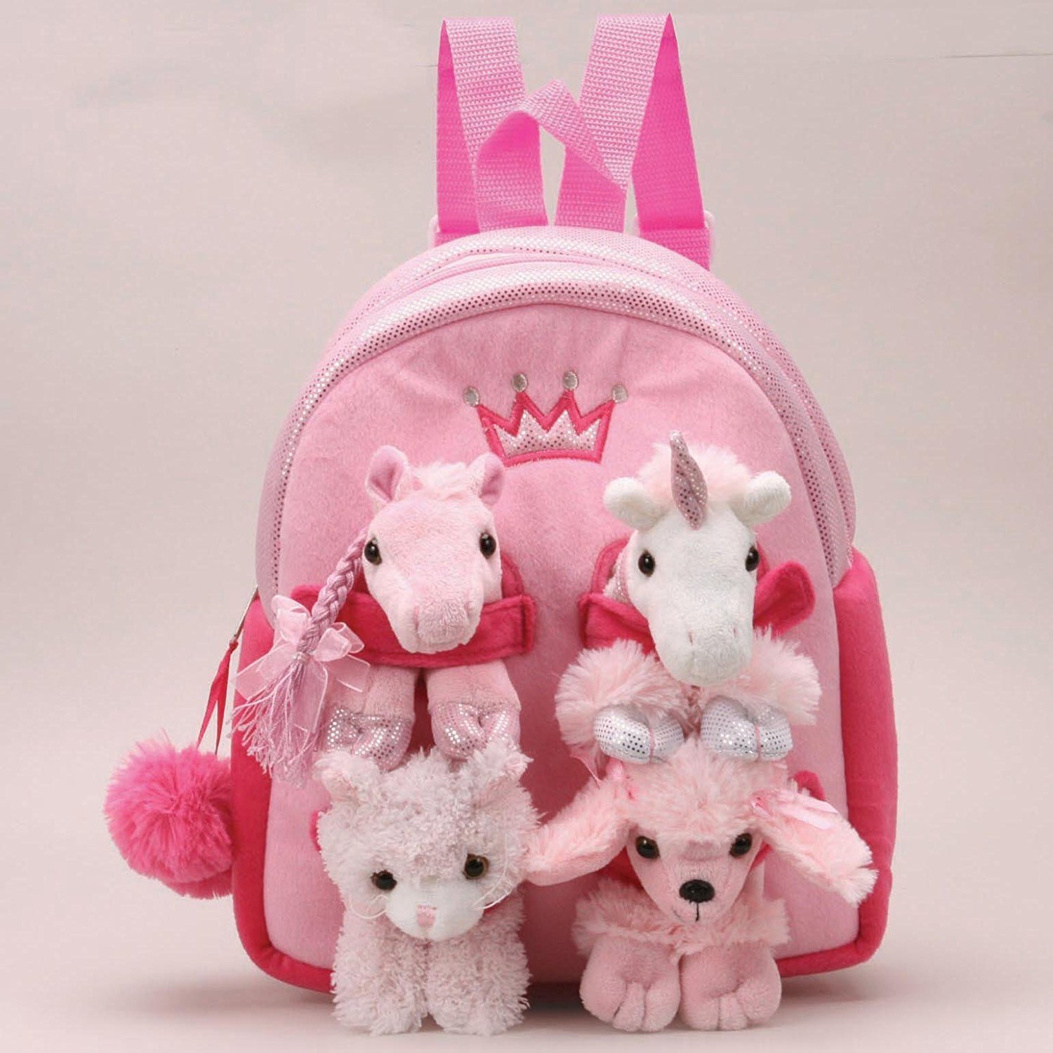 Розовый рюкзак с животными 11 от Unipak