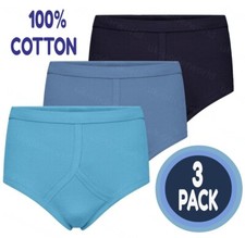 3 Pairs Mens Y Fronts Interlock Cotton Briefs Underpants Slips Pants Underwear