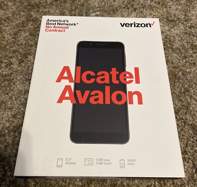 Verizon Alcatel Avalon, 16 GB Memory Gray (New) Android Smartphone