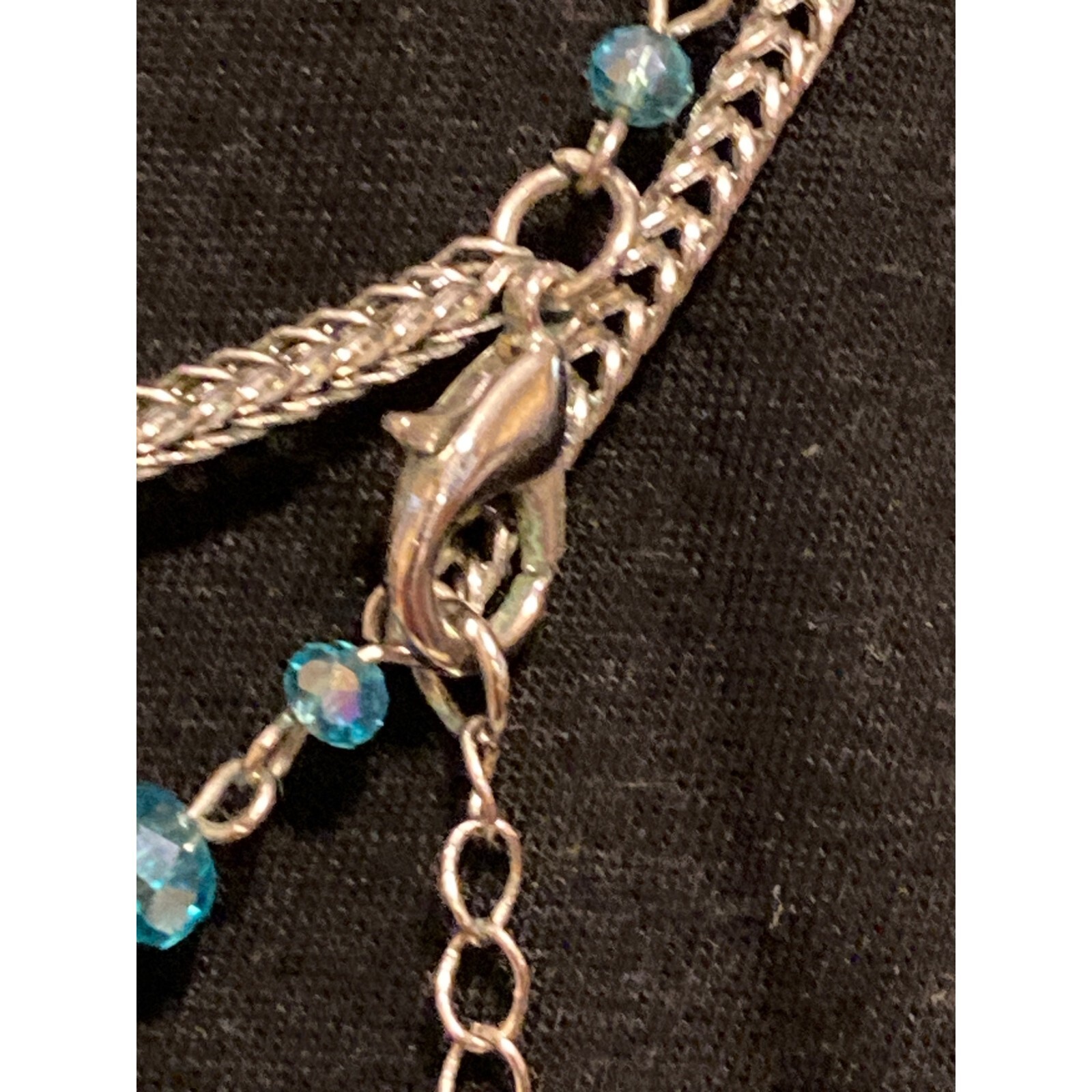 Adjustable, Double Stranded Necklace Turquoise be… - image 4