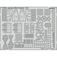 MW22 Eduard 72669 Blenheim Mk.Iv Exterior 1/72 Pe Set For Airfix
