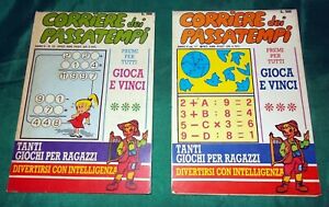 2 Corriere Dei Passatempi Giochi Per Ragazzi N 17 19 Edizioni Cfc Del 1980 Ebay