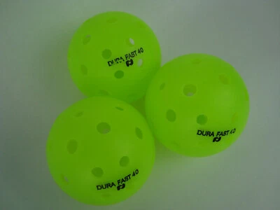 PICKLE-BALL LLC 3 Onix Durafast 40 Outdoor Pickleball Balls Dura 40 Neon Green Set of 3