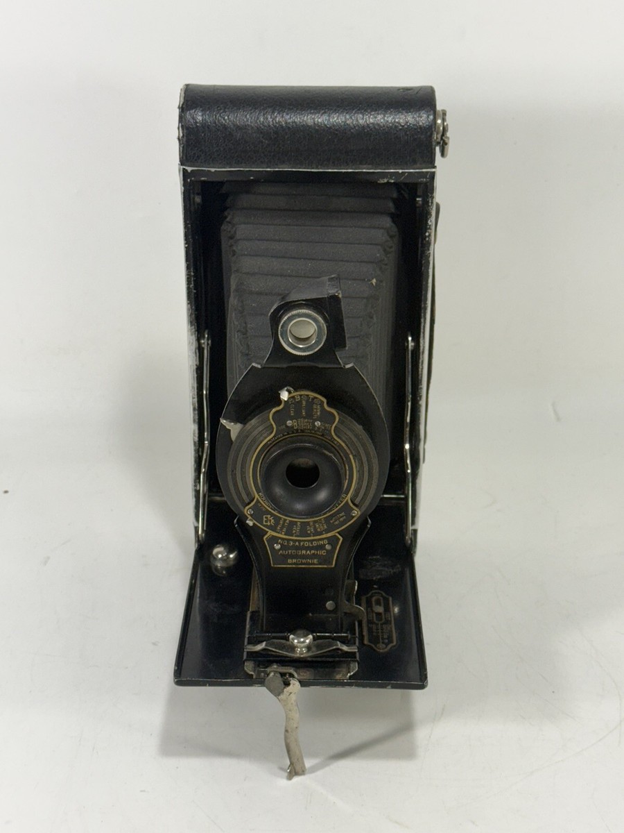 Vintage Kodak No. 3-A Folding Autographic Brownie Camera ~ Good
