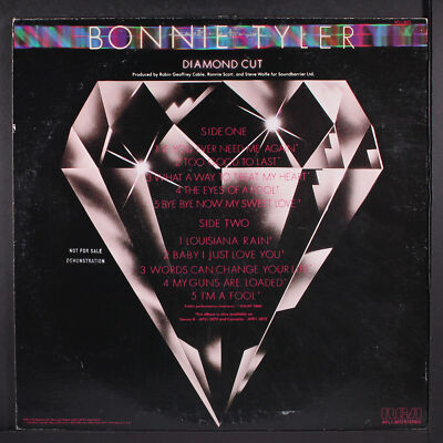 洋楽 Bonnie Tyler Diamond Cut LP e283y128 BONNIE TYLER: diamond cut RCA 12