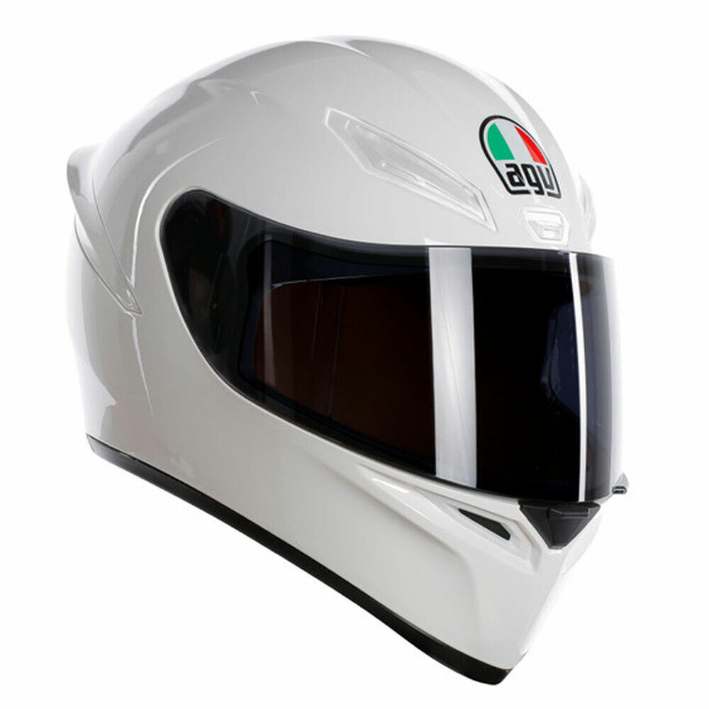 Casco integrale moto Agv K-1 Bianco Lucido helmet casque