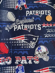 1 4 Yard 9 X58 New England Patriots Go Pats Nfl Sports Cotton Quilt Fabric Ebay