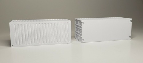 HO Scale 20' FT Shipping Container Train Freight Car - Piko Stacking - Set of 2 - Picture 5 of 9