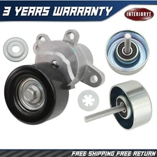 Belt Tensioner & Upper & Lower Idler Pully For Altima Maxima Murano Quest 3.5L