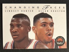 1993-94 Skybox Changing Faces Lindsey Hunter Allan Houston Rookie Card RC 299 VG