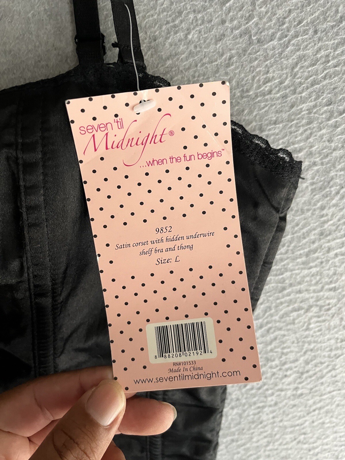 Seventilmidnight Corset Womens L Black Whimsigoth Romance Dark Fairy Sexy NWT