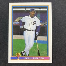 Cecil Fielder 1991 Bowman Card #136 MLB Detroit Tigers