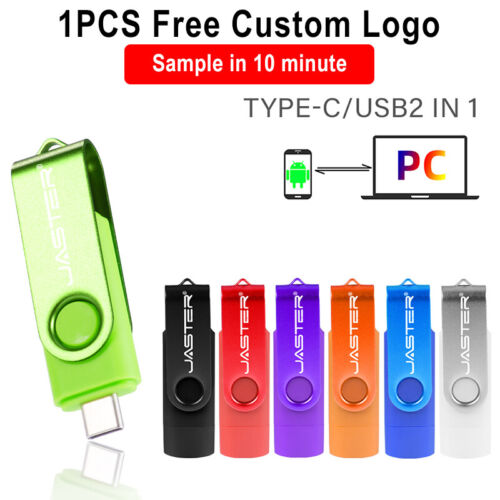 2 in 1 Type-C USB Flash Drive 64GB Free Logo Pen Drive 2.0 U Disk Thumb U Disk - 第 1/21 張圖片