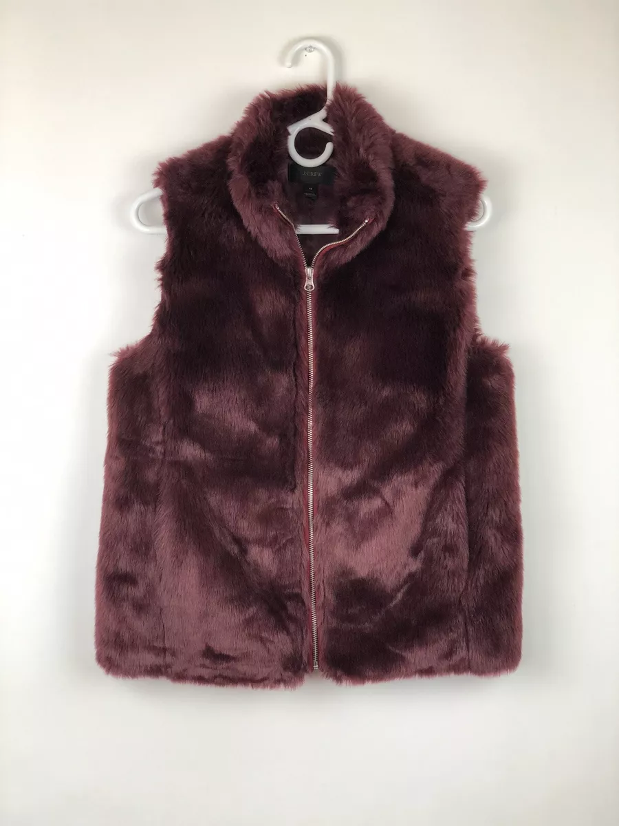 J crew deals fur vest