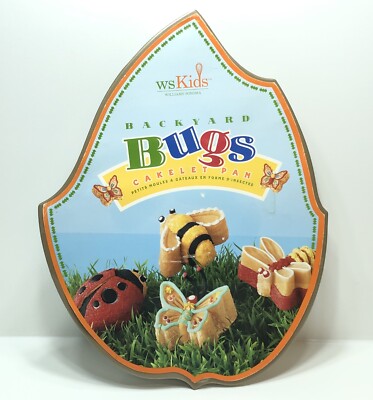 New Nordic Ware/William Sonoma Collab Backyard Bugs Cakelet Baking Mold Pan