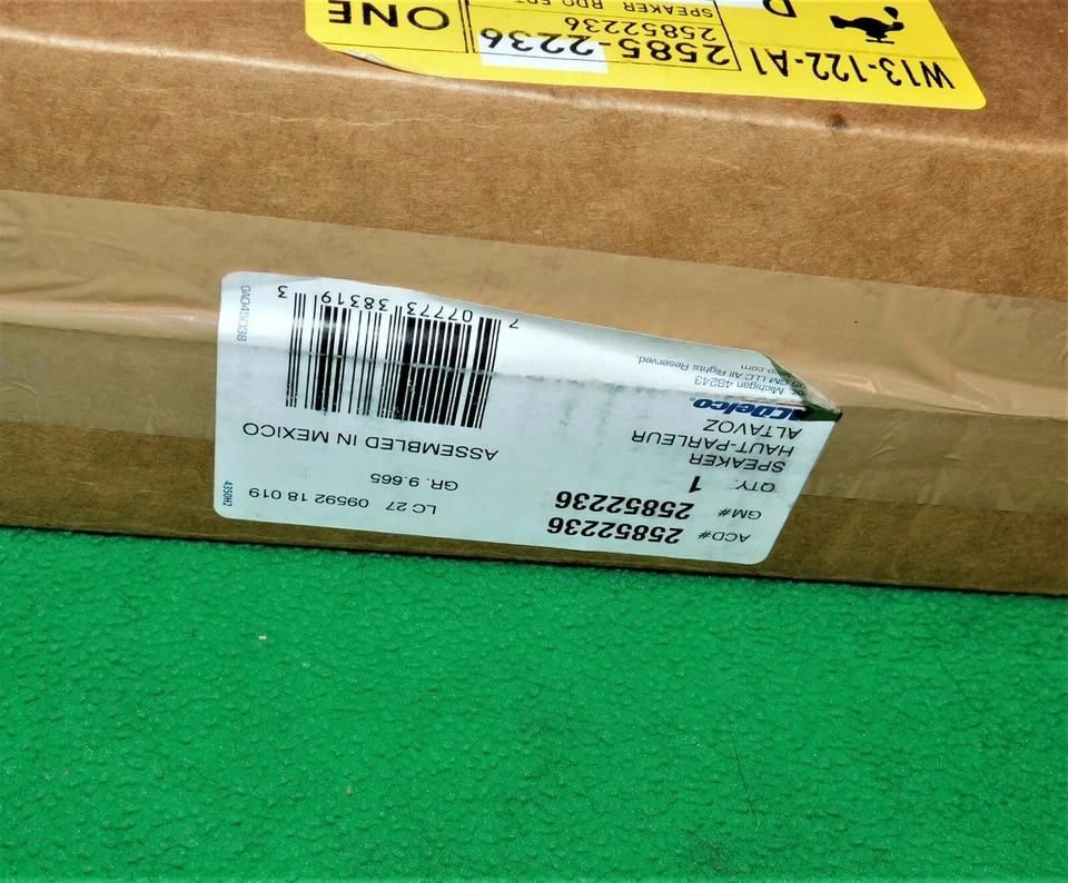 🔥 ALTAVOZ PUERTA DELANTERA SILVERADO SIERRA SUBURBAN TAHOE 2007-2013 NUEVO DE STOCK 25852236 UQ3 Foto 4 de 4