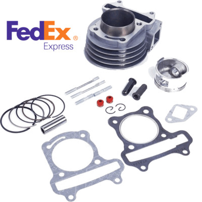 For GY6 100cc Scooter ATV 50mm Big Bore Cylinder Piston Ring Valve Oil Seal Kit