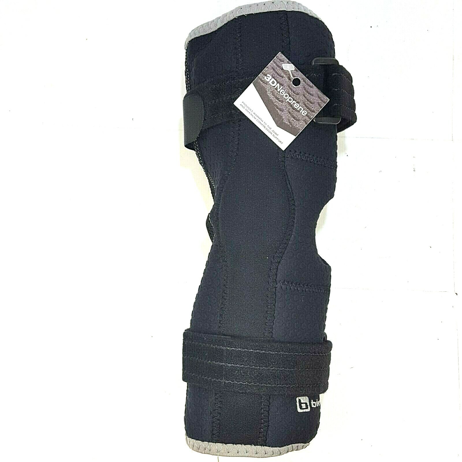 Breg Bledsoe Knee Brace Injury Sprain Strain Black Adjustable 3D