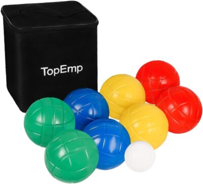 TopEmp Bocce Ball Set - 4 Player Lawn and Beach Game ~NEW~