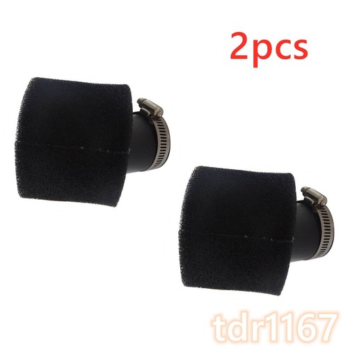 YELLOW 48mm Bent Angled Foam Air Filter Pod PIT PRO Tra Quad Dirt Bike ATV Buggy - Foto 9