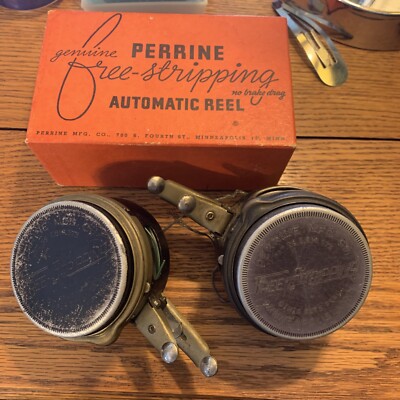 Moulinet à Mouche Automatique Perrine Mfg N°50 – Vintage USA – Pour Pièces