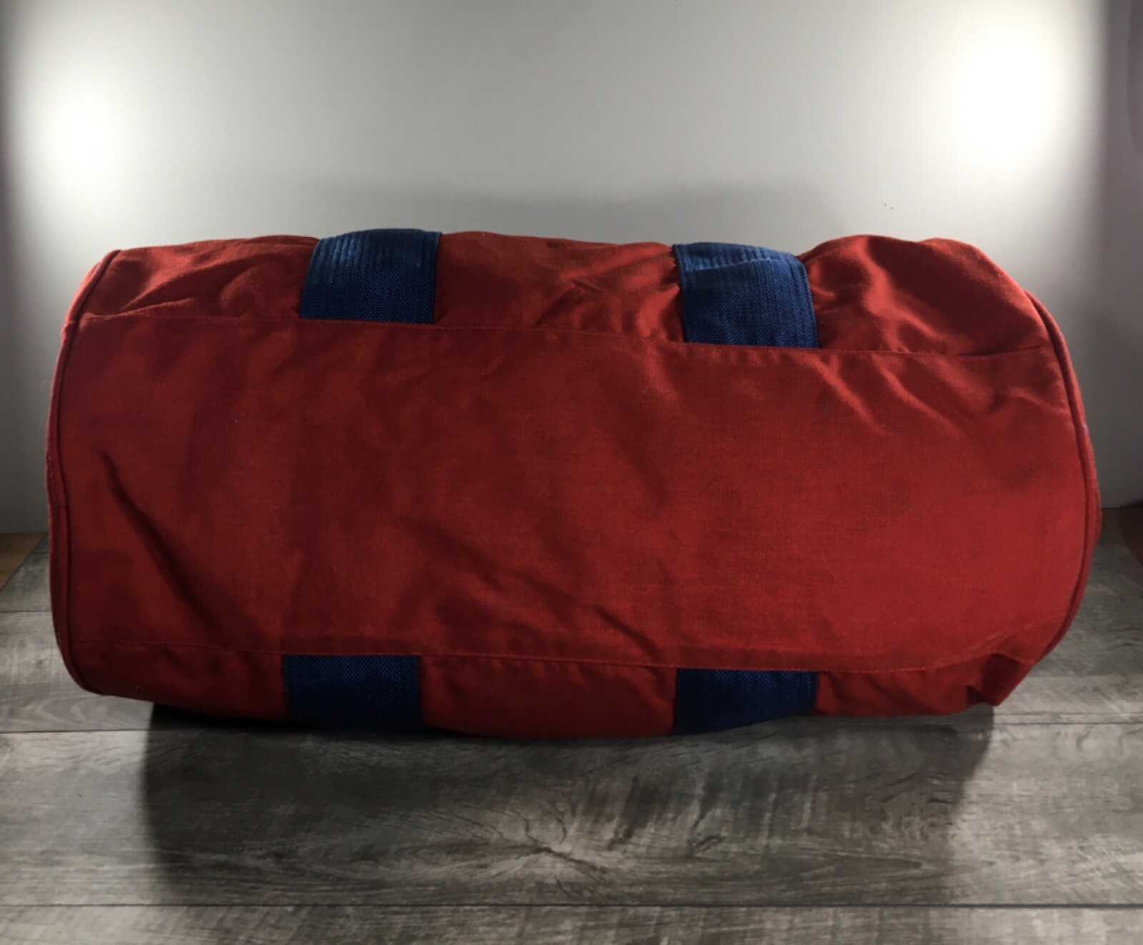 The North Face Made in USA Red Canvas Travel Luggage Duffel Bag Duffle