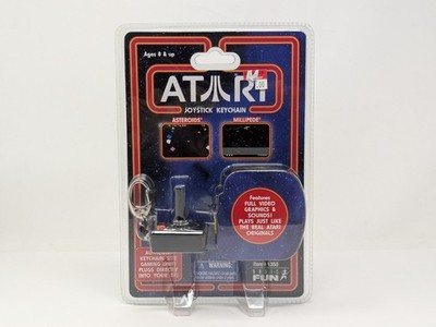 Atari Joystick Keychain Retro Video  Game  2006,  Asteroids / Milipede