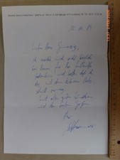 X52) Werner Jakob KORSMEIER, Verl / Münster, Autograph, 1983, Bildhauer, Maler