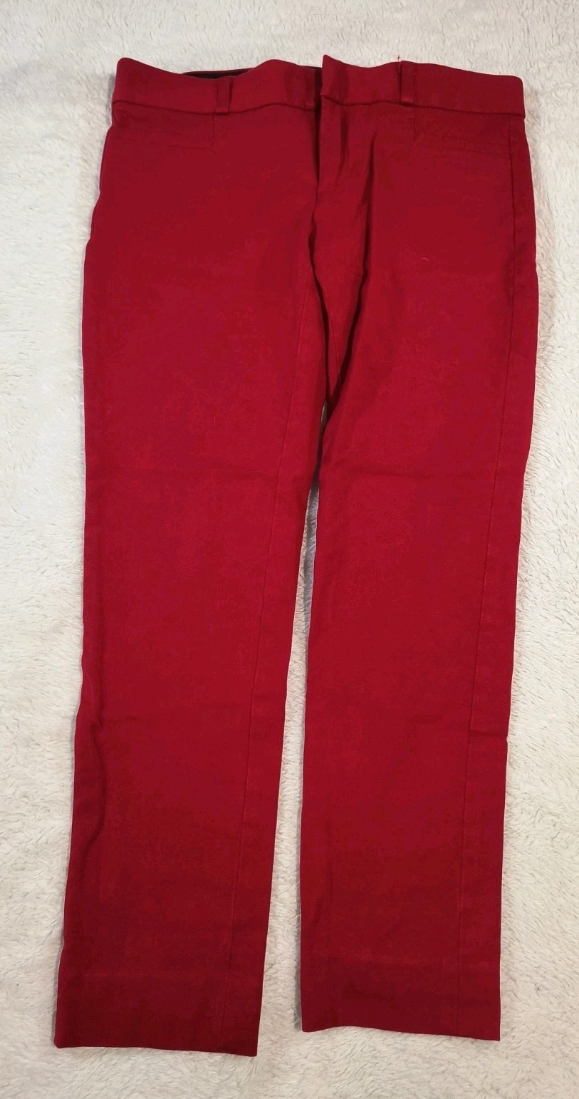 Banana Republic Sloan Red Slim Fit Ankle Dress Pants Women's Size 0