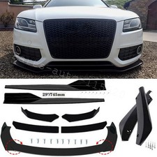 For Audi A3 S3 A4 S4 A5 S5 Front Bumper Lip Splitter Side Skirt Rear Diffuser