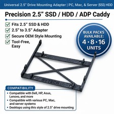 HDD / SSD / ADP Caddy  2.5" Drive Bracket  3D Printed  Multi-Qty