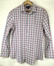 Mizzen Main Shirt Mens XL Trim Fit Performance Stretch Plaid Leeward Button Down