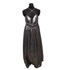 WTOO Watters Halter Ball Gown Dress Size 12 Formal Prom Taffeta Skirt