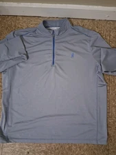 Johnnie-O Lammie 1/4 Zip Pullover in Cloudbreak Jacket Mens Size Xl