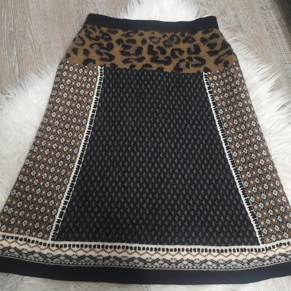 Women Etro Skirt White Angora 36