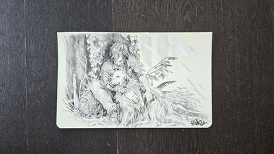 Ellie And The Good Girl (Original Comic Panel), Signed By David Blatt (2020)